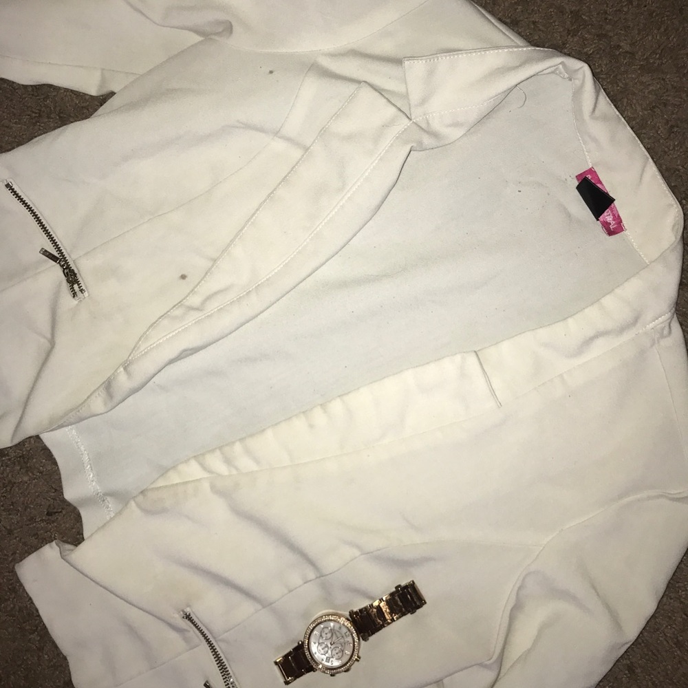 White cardigan